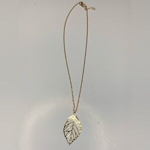 Golden leaf necklace